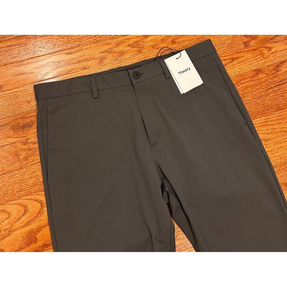 New Theory Zaine SW Neoteric Trousers Pants Mens 32x32 Gray Slim Fit Stretch